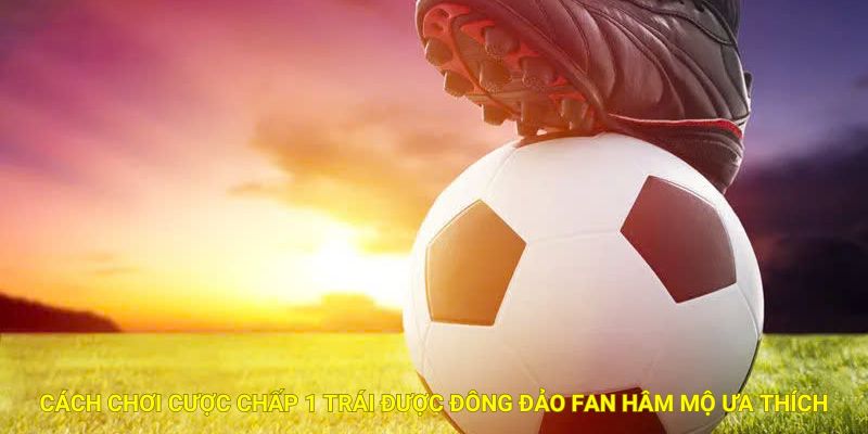 Cách chơi cược chấp 1 trái được đông đảo fan hâm mộ ưa thích